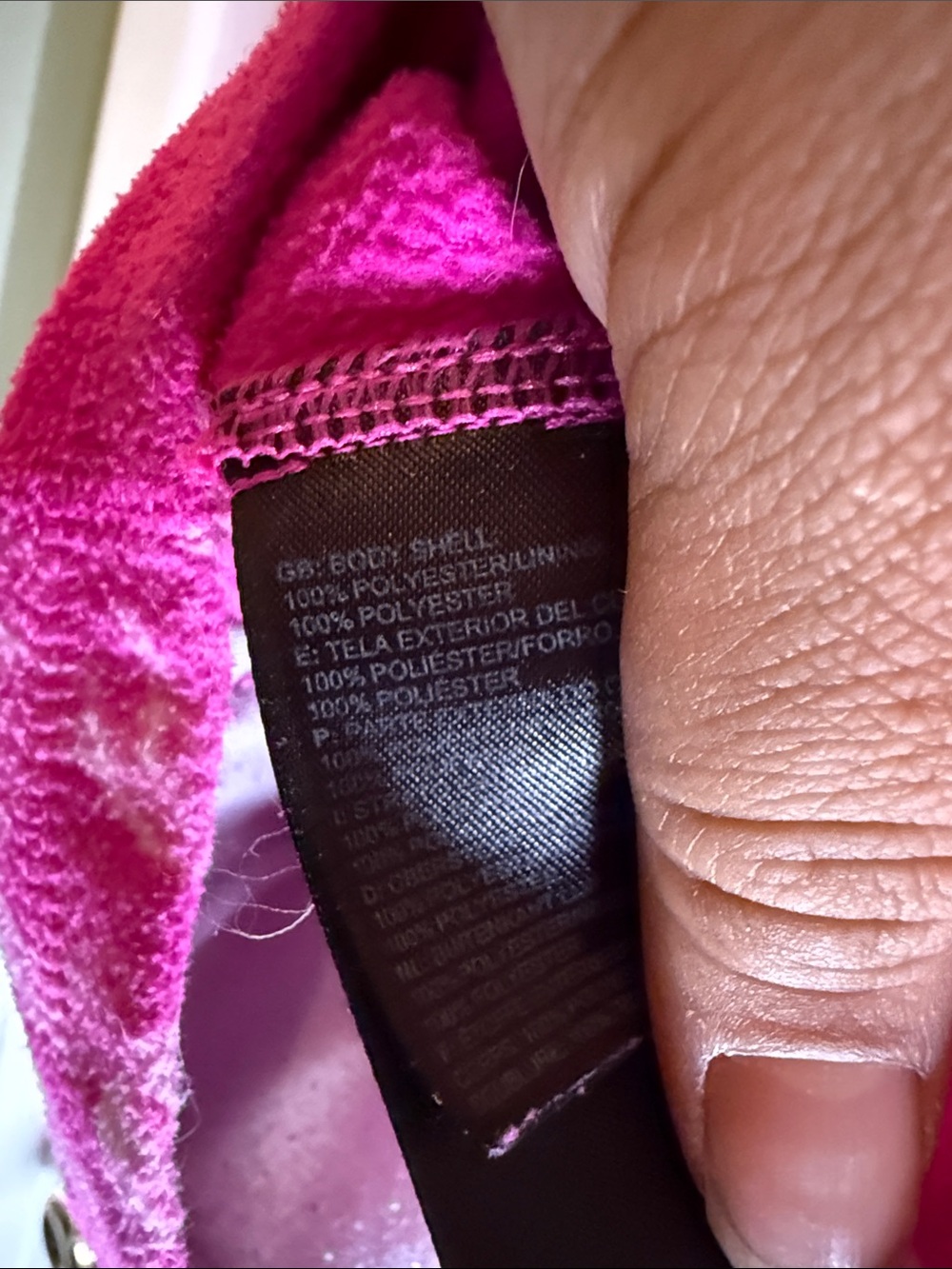 The North Face Girls' Hot Pink & Yellow Hooded Swim Rashguard - Picture 7 of 7